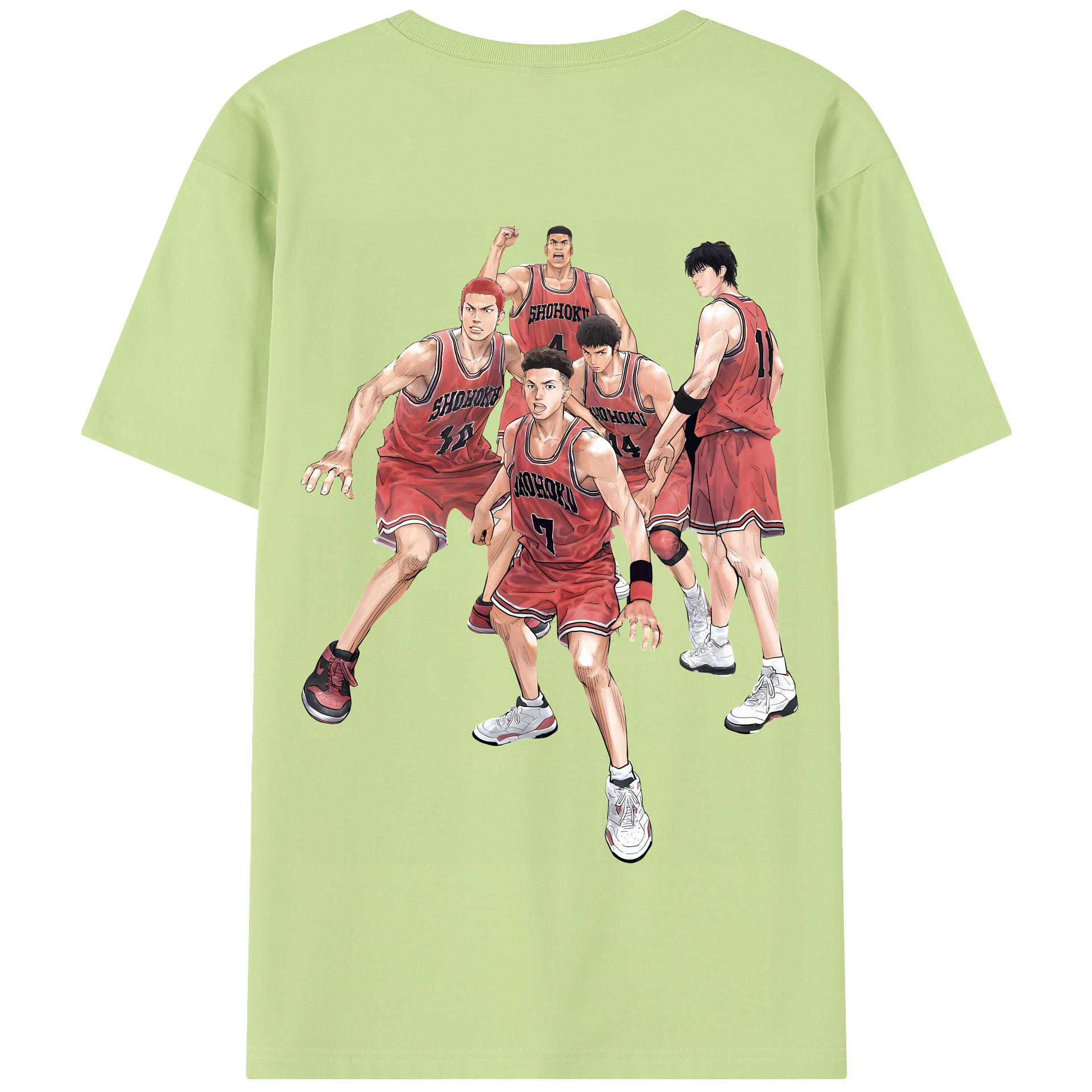 SLAM DUNK／スラムダンク 綿100％半袖Tシャツ（背面プリント）